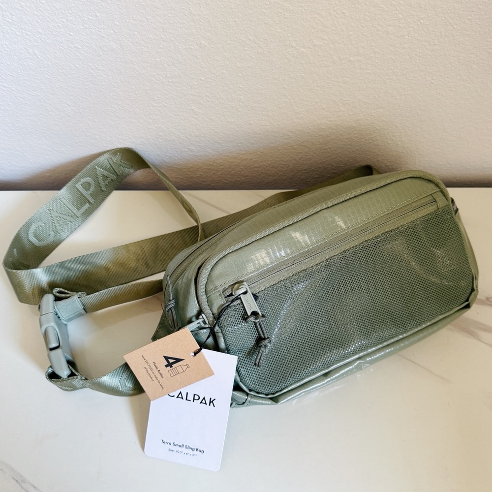 Calpak Terra Small Sling Bag in Juniper